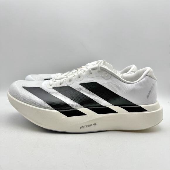 Adidas Mens Adizero Evo SL Running Sneakers US 9.5 M White Black Athletic NWT main image 9